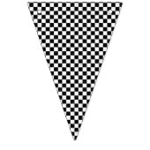 Gecontroleerd zwart-wit decor vlaggetjes (Tweede vlag)