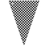 Gecontroleerd zwart-wit decor vlaggetjes (Eerste vlag)