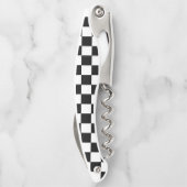 Gecontroleerd zwart-wit kurkentrekker (Achterkant)