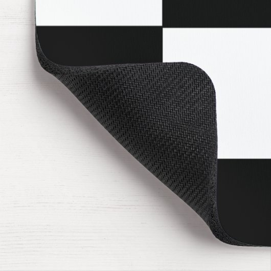 Gecontroleerd zwart-wit muismat (Hoek)