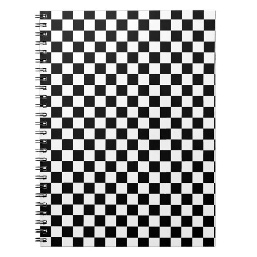 Gecontroleerd zwart-wit notitieboek (Voorkant)