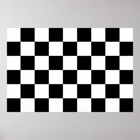 Gecontroleerd zwart-wit poster (Voorkant)