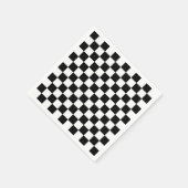 Gecontroleerd zwart-wit servetten (Hoek)