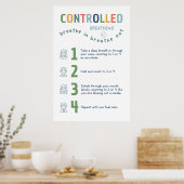 Gecontroleerde ademhaling 1 2 3 4 Klaslokaal Poste Poster (Keuken)
