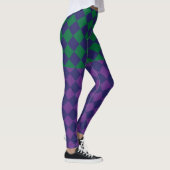 Gecontroleerde Blauwe, paarse en Groene Kleinere L Leggings (Rechts)