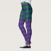 Gecontroleerde Blauwe, paarse en Groene Kleinere L Leggings (Links)