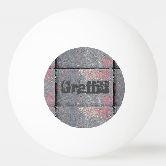 Gecontroleerde Brick Urban Gepersonaliseerd Pingpongballen (Achterkant)