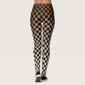 Gecontroleerde bruine fade-Leggings Leggings (Achterkant)
