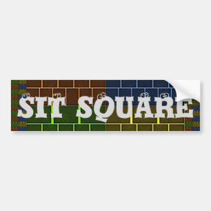 Gecontroleerde design bumpersticker
