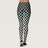 Gecontroleerde grijze en Witte Zonnevaste Leggings (Achterkant)