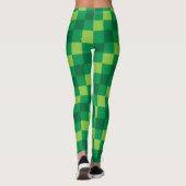 Gecontroleerde groene Leggings (Achterkant)