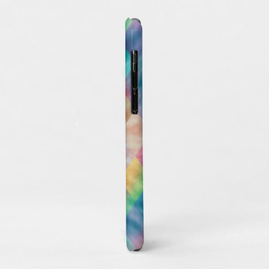 Gecontroleerde Harlequin Bleke regenboog Case-Mate iPhone Case (Achterkant/links)