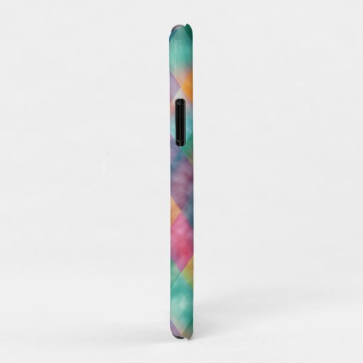 Gecontroleerde Harlequin Bleke regenboog Case-Mate iPhone Case (Achterkant/rechts)