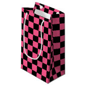 Gecontroleerde Hot Pink en Black Klein Cadeauzakje (Voorkant Gekanteld)