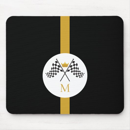 Gecontroleerde Initiaal van Vlaggen - Monogram Mui Muismat (Voorkant)