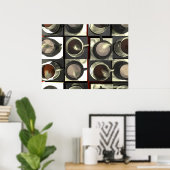 Gecontroleerde koffie poster (Thuiskantoor)