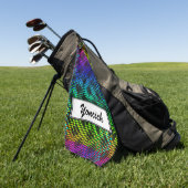 Gecontroleerde Lattice Fence door Kenneth Yoncich Golfhanddoek (Groen)