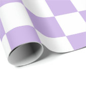 Gecontroleerde Lavender en Wit Cadeaupapier (Rol Hoek)