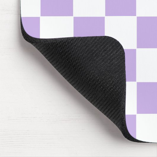 Gecontroleerde Lavender en Wit Muismat (Hoek)