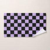 Gecontroleerde lavender en zwart bad handdoek (Handdoek)