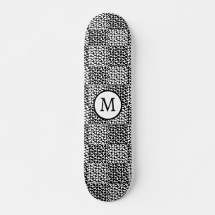 Gecontroleerde liefde in zwart-wit skateboard