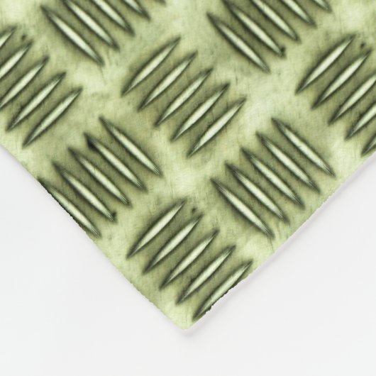 Gecontroleerde metaal roestvrij staal vloertextuur fleece deken (Hoek)