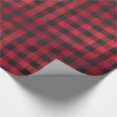 Gecontroleerde Plays Red en Black Cadeaupapier (Hoek)