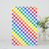 Gecontroleerde regenboog briefpapier (Staand voorkant)