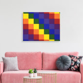 Gecontroleerde regenboog canvas afdruk (Insitu (Woonkamer))