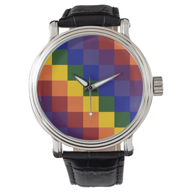 Gecontroleerde regenboog horloge (Voorkant)