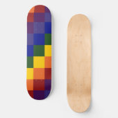 Gecontroleerde regenboog skateboard (Voorkant)