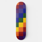 Gecontroleerde regenboog skateboard (Voorkant)