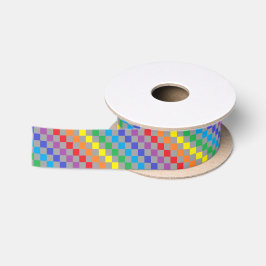 Gecontroleerde regenbooggrijs lint