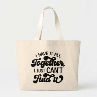 Gecontroleerde rommel grote tote bag