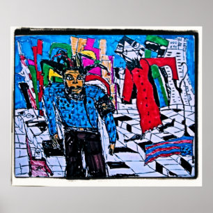 GECONTROLEERDE STREET POSTER