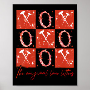 Gecontroleerde Valentijn Xoxo De Originele Liebesb Poster