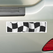 Gecontroleerde vlag bumpersticker (Op auto)