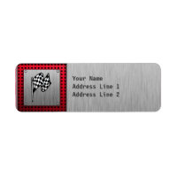 Gecontroleerde vlag; geborsteld aluminium