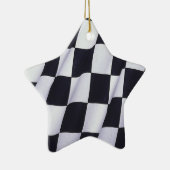 Gecontroleerde vlag keramisch ornament (Rechts)