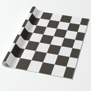Gecontroleerde vlag (zwart en wit) (het Patroon va Cadeaupapier