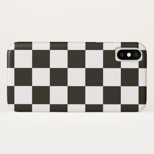 Gecontroleerde vlag (zwart en wit) (het Patroon va Case-Mate iPhone Case (Achterkant (horizontaal))