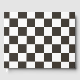 Gecontroleerde vlag (zwart en wit) (het Patroon va Gastenboek