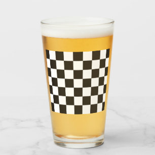Gecontroleerde vlag (zwart en wit) (het Patroon va Glas