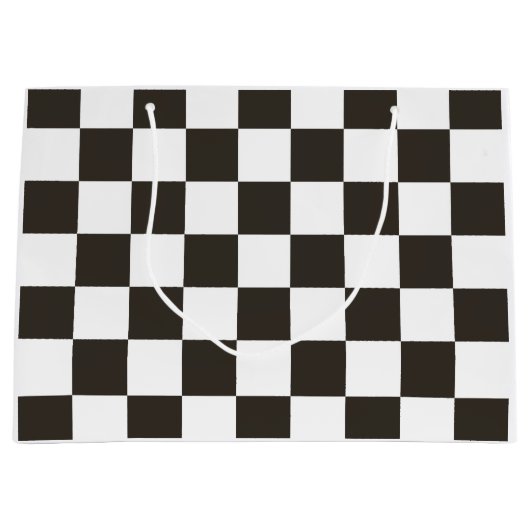 Gecontroleerde vlag (zwart en wit) (het Patroon va Groot Cadeauzakje (Voorkant)