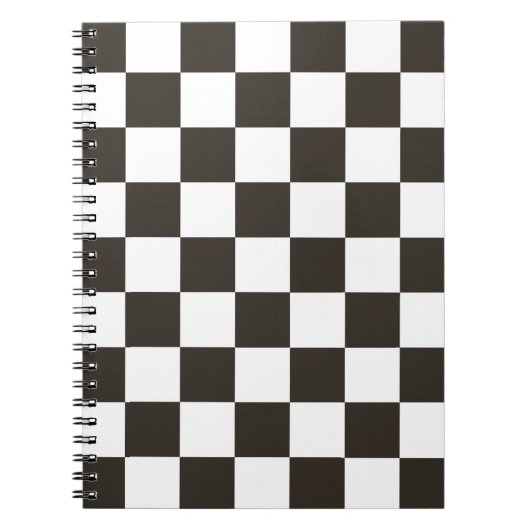 Gecontroleerde vlag (zwart en wit) (het Patroon va Notitieboek (Voorkant)