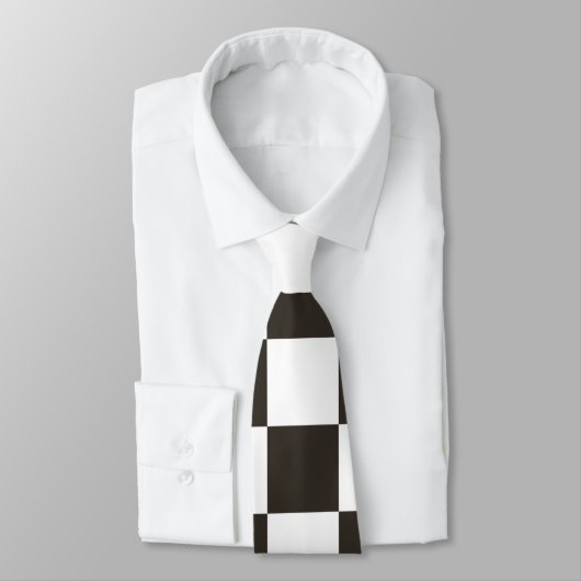 Gecontroleerde vlag (zwart en wit) (het Patroon va Stropdas (Gebonden)