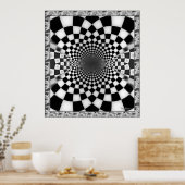 Gecontroleerde Waves Tunnel Poster (Keuken)