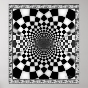 Gecontroleerde Waves Tunnel Poster