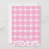 Gecontroleerde, Westerne Uitnodiging van het Baby (Achterkant)