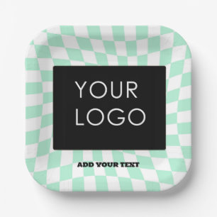 Gecontroleerde  Zaken Munt toevoegen Logo Papieren Bordje